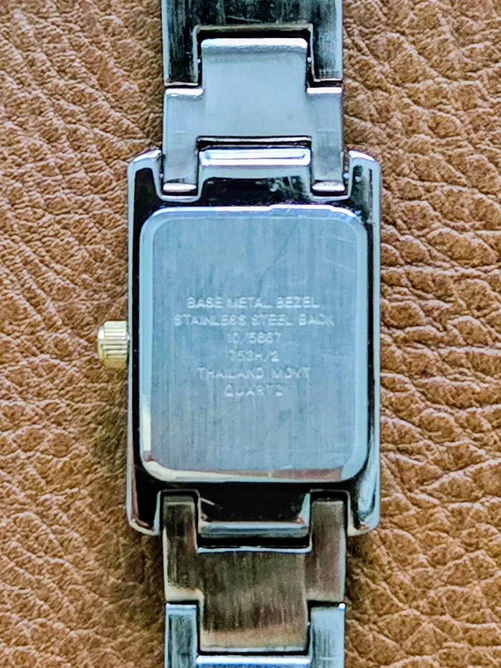 Anne Klein Two-Tone Rectangular Bracelet Watch - Gold & Silver